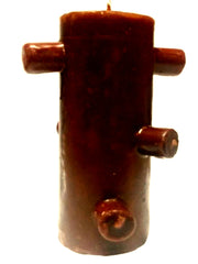 Velão de Sete Mechas Castanha 17cm